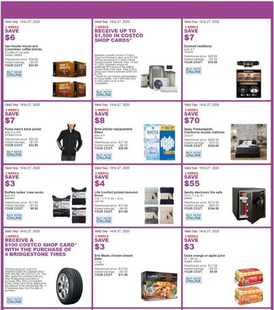 Costco Canada More Savings Weekly Coupons/Flyers for: Ontario, New Brunswick, Newfoundland & Labrador and Nova Scotia, Until September 27