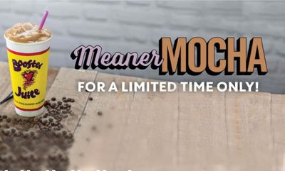 MEANER MOCHA SMOOTHIE at Booster Juice