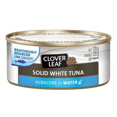 Save $1, Buy 2 CLOVER LEAF ALL NATURAL White/Albacore Tuna-170g, Yellowfin Tuna-142g in Water