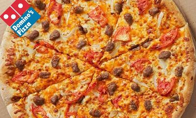 The Cheeseburger Pizza at Domino's Pizza