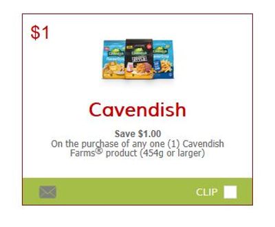 SmartSource Canada Coupons: Save $1 On Cavendish Farms