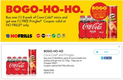 Canadian Coupons: BOGO-HO-HO Coca-Cola and Pringles