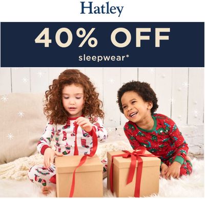 Hatley Canada Holiday Flash Sale: Today, Save 40% off Sleepwear with Coupon Code!