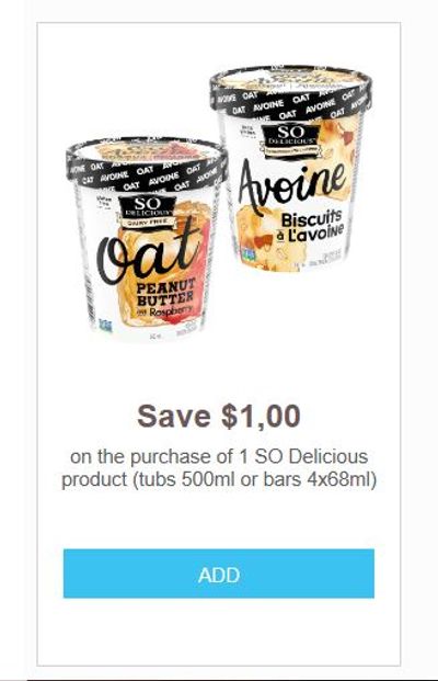 Canadian Coupons: Save $1 On Any So Delicious Product