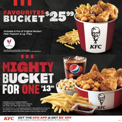 KFC Canada Coupons (YT), until December 20, 2020