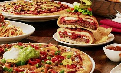 Pizzaburger at Boston Pizza