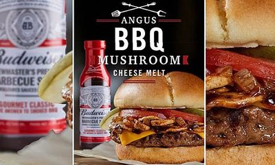 Angus BBQ Mushroom Cheese Melt at Harvey's