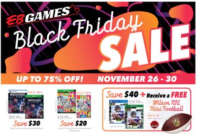 EB Games Black Friday Flyer November 26 to 30, 2020