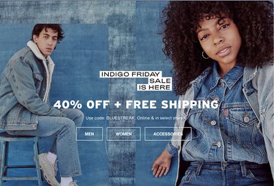 Levi’s Canada Indigo Black Friday 2020 Sale: Save 40% Off Everything + FREE Shipping Using Coupon Code!
