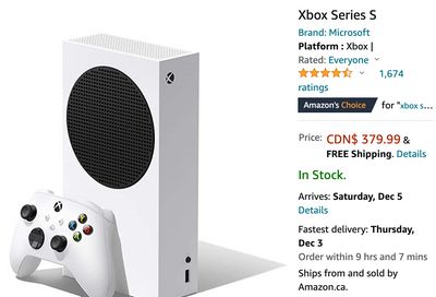 Amazon Canada Black Friday HOT Offer: Get Xbox Series S for $379.99, Hurry!