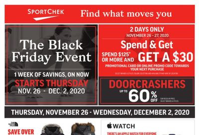Sport Check Black Friday Flyer November 26 to December 2, 2020