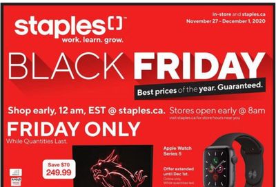 Staples Canada Black Friday 2020 Flyer Deals!