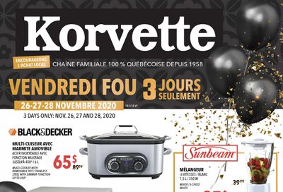 Korvette Black Friday Flyer November 26 to 28