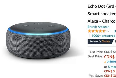 Amazon Canada Black Friday Deals: Save 55% on Echo Dot (3rd Gen) – Smart speaker + 52% on Levi’s Men’s Jacket + 74% on Select Xbox Games + More HOT Offers