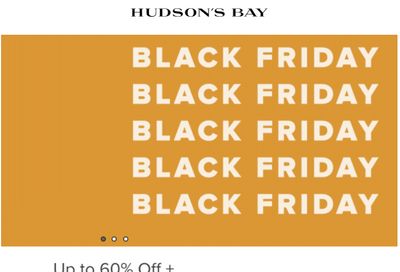 Hudson’s Bay Canada Black Friday Sale: Save up to 60% off + FREE Shipping