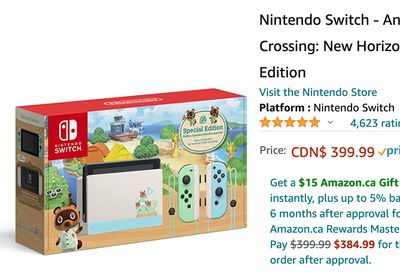 Amazon Canada Cyber Monday Deals: Nintendo Switch for $399.99 + Save 45% on Waterpik Water Flosser Electric + 43% on Kasa Smart Light Switch by TP-Link + More HOT Offers