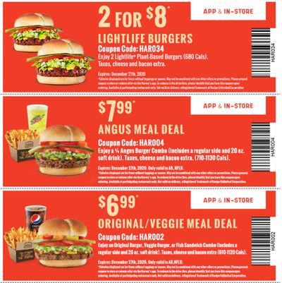 Harvey’s Canada Coupons(NFLD): until December 27