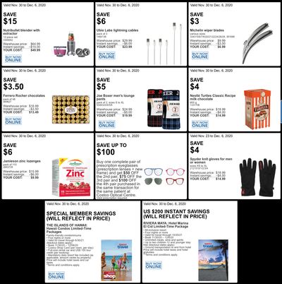 Costco Canada More Savings Weekly Coupons/Flyers: All Costco Warehouses Until December 6