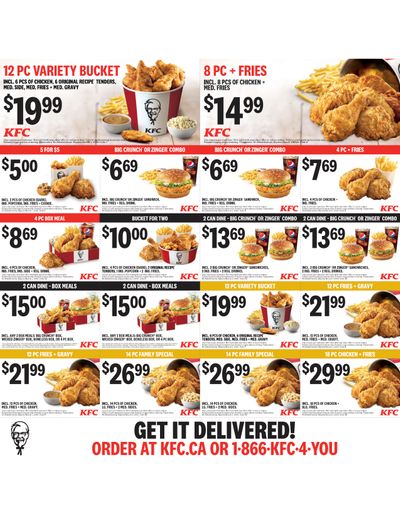 KFC Canada Mailer Coupons (BC), until March 1