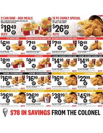 KFC Canada Mailer Coupons (NL), until March 1