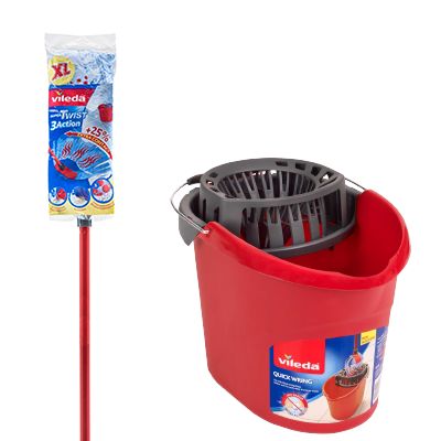Save $3 with the combined purchase of a SuperTwist Mop and a Quick Wring Bucket