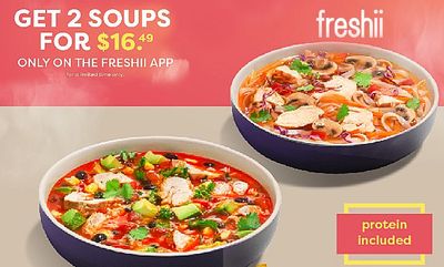 2 SOUPS at Freshii