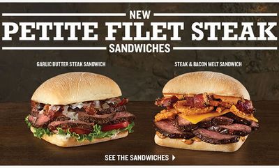 PETITE FILET STEAK SANDWICHES at Arby's