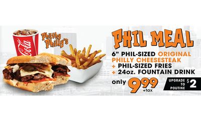 Phil Meal at Philthy Philly's