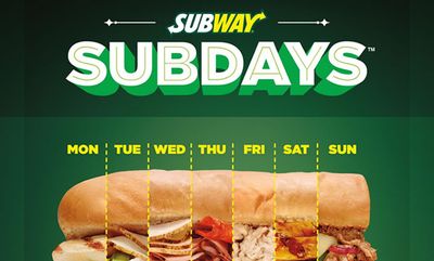 Subway Sub of the Day deals!