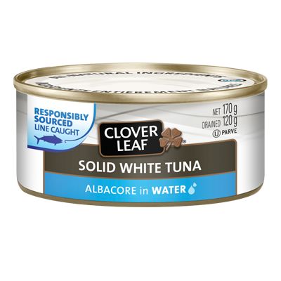 Save $1, Buy 2 on TWO (2) CLOVER LEAF ALL NATURAL White/Albacore Tuna-170g or Yellowfin Tuna-142g in Water