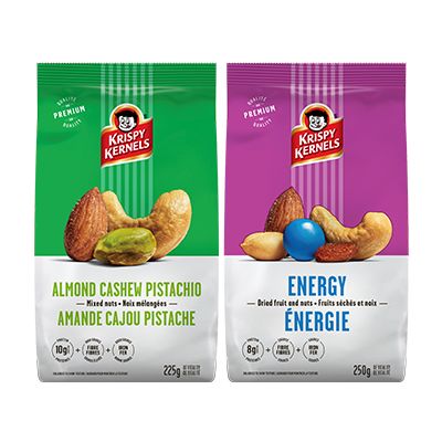 Save $1.00 when you buy a Krispy Kernels product (225g to 300g), any flavour.
