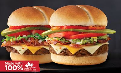 Three Cheese And Bacon Burger is back! at Harvey's