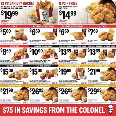 KFC Canada Coupons (British Columbia), until December 15, 2019