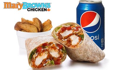 Buffalo Chicken Wrap at Mary Brown's