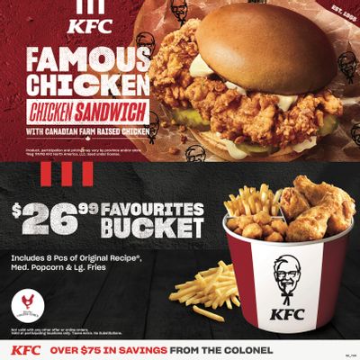 KFC Canada Coupons (YT), until May 9, 2021