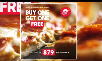 CODES BOGO at Pizza Hut