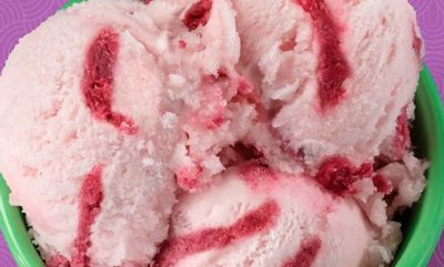 Watermelon Swirl Sorbet at Baskin Robbins