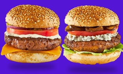 SIGNATURE BURGER-BLUE MOON at Hero Certified Burgers