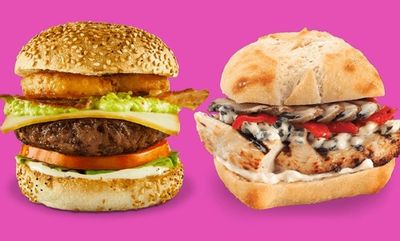 ACTION HERO & ITALIAN CHICKEN DELUXE at Hero Certified Burgers