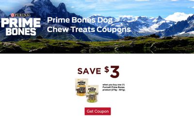 Purina Canada Coupons: Save $3 On Purina Prime Bones