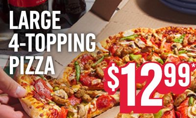 1 Large 4 Topping Pizza at Domino's Pizza