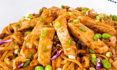 Kung Pao Noodles with Chicken at Red Lobster