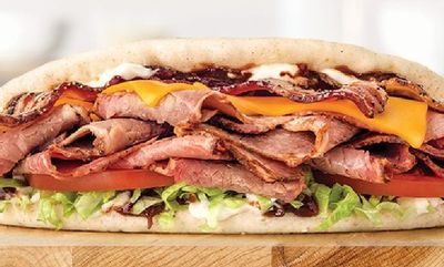 Brisket Bacon Flatbread at Arby's