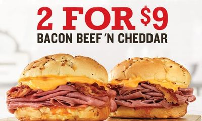 Bacon Beef ‘N Cheddar Sandwiches at Arby's