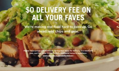 $0 at Chipotle