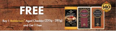 Canadian Coupons: Buy One Get One Free Balderson Aged Cheddar
