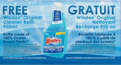 Windex Canada Coupons: Get A Free WIndex Cleaner Refill 950ml!