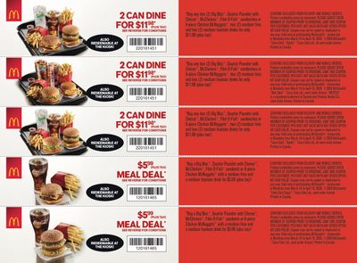 McDonald's Canada Coupons (MB) March 16 to April 19