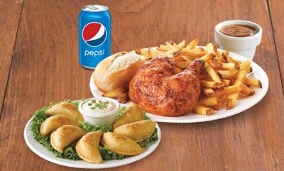 Quarter Chicken Dinner, Side,Appetizer & Pop at Swiss Chalet
