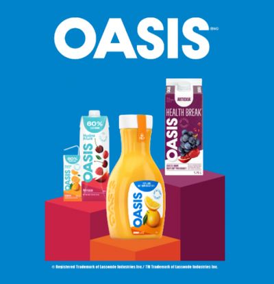 Canadian Coupons: Save 50 Cents On Any Oasis Product